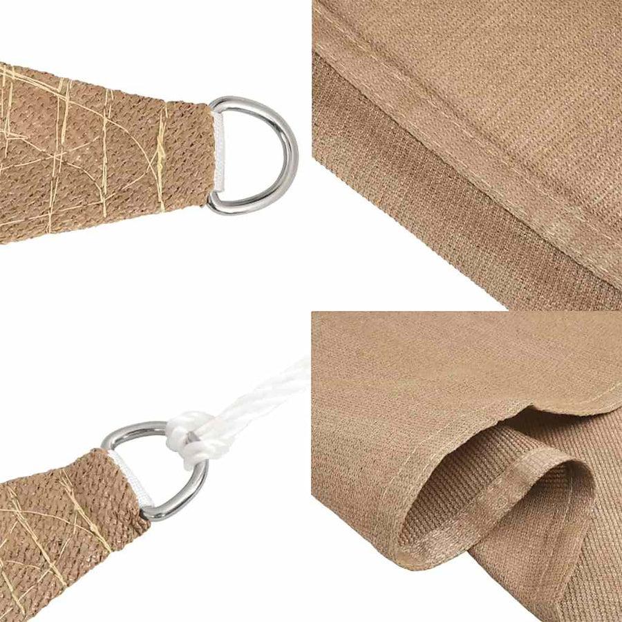 Zonnezeil 160 G/M² Hdpe Taupe 6 x 8 m