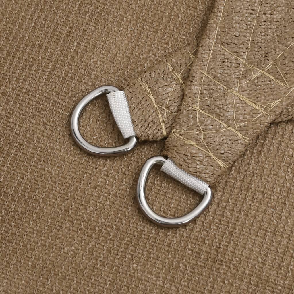 Zonnezeil 160 G/M² 2,5X2,5X3,5 M Hdpe Taupe 2.5 x 2.5 x 3.5 m