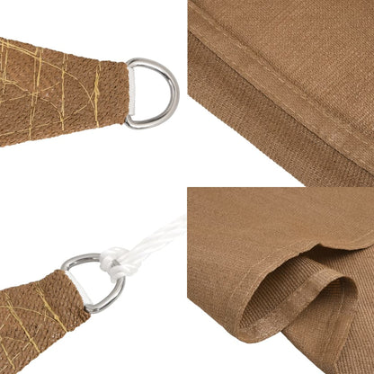 Zonnezeil 160 G/M² 2,5X2,5X3,5 M Hdpe Taupe 2.5 x 2.5 x 3.5 m