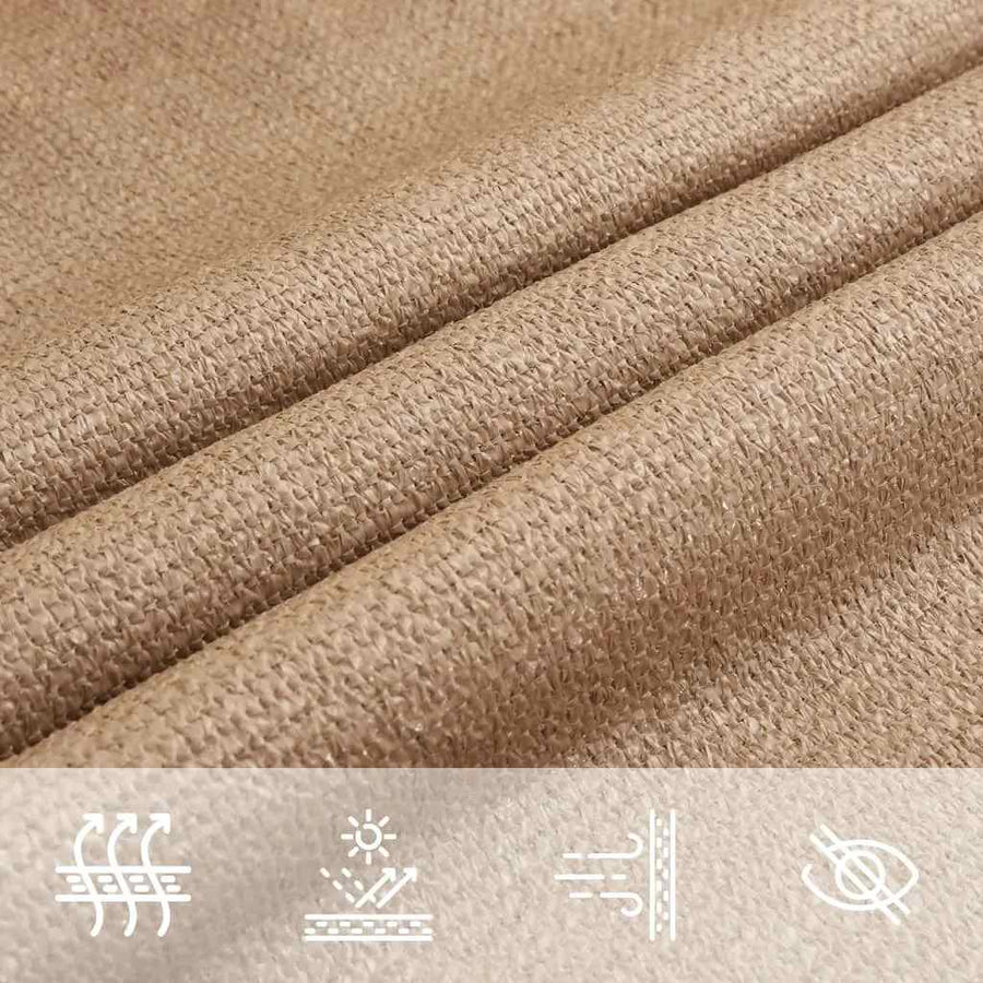 Zonnezeil 160 G/M² Hdpe Taupe 3 x 3 x 3 m