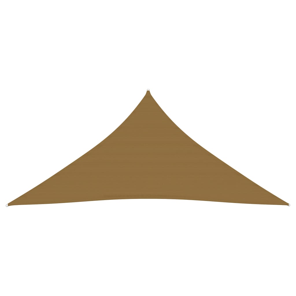 Zonnezeil 160 G/M² 3,6X3,6X3,6 M Hdpe Taupe 3.6 x 3.6 x 3.6 m