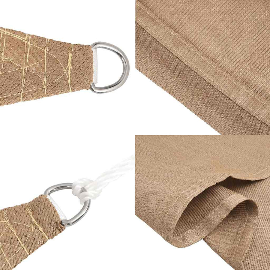 Zonnezeil 160 G/M² Hdpe Taupe 3 x 4 x 5 m