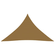 Zonnezeil driehoek 3,5x3,5x4,9 m HDPE taupe