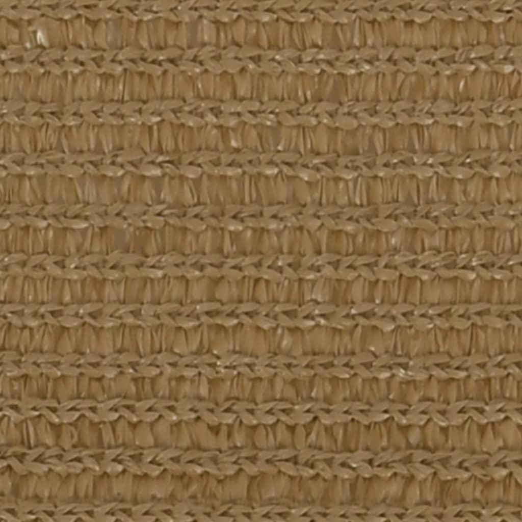 Zonnezeil 160 G/M² 3,5X3,5X4,9 M Hdpe Taupe 3.5 x 3.5 x 4.9 m