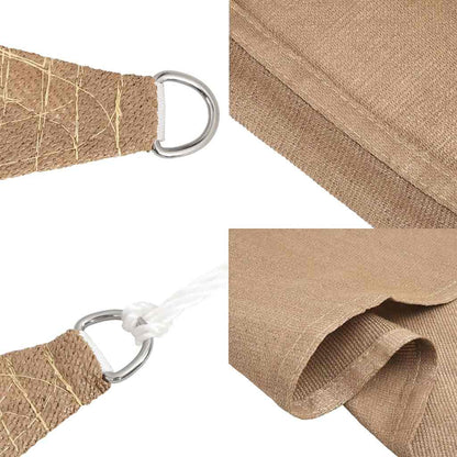 Zonnezeil 160 G/M² Hdpe Taupe 6 x 6 x 6 m