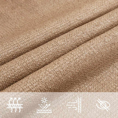 Zonnezeil 160 G/M² Hdpe Taupe 6 x 6 x 6 m