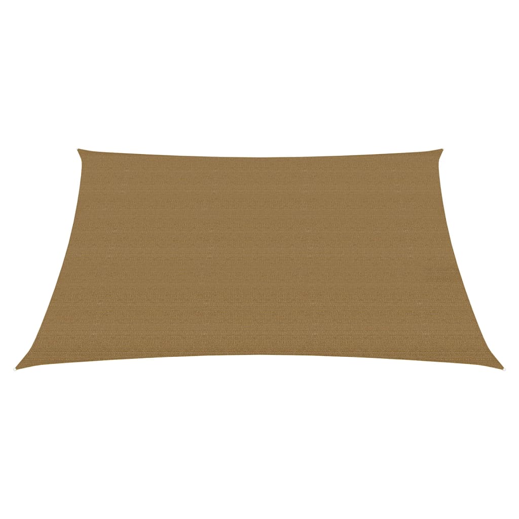 Zonnezeil 160 G/M² Hdpe 3/4 x 2 m Taupe