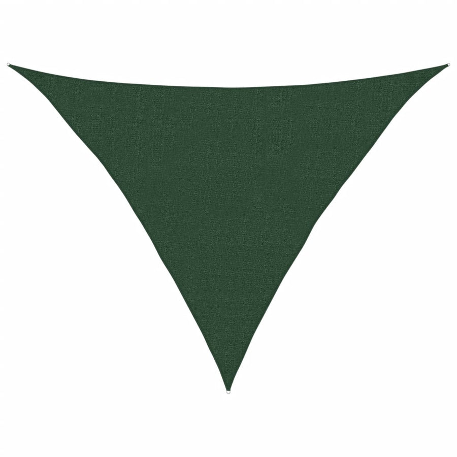 Zonnezeil 160 g/m² 2,5x2,5x3,5 m HDPE donkergroen