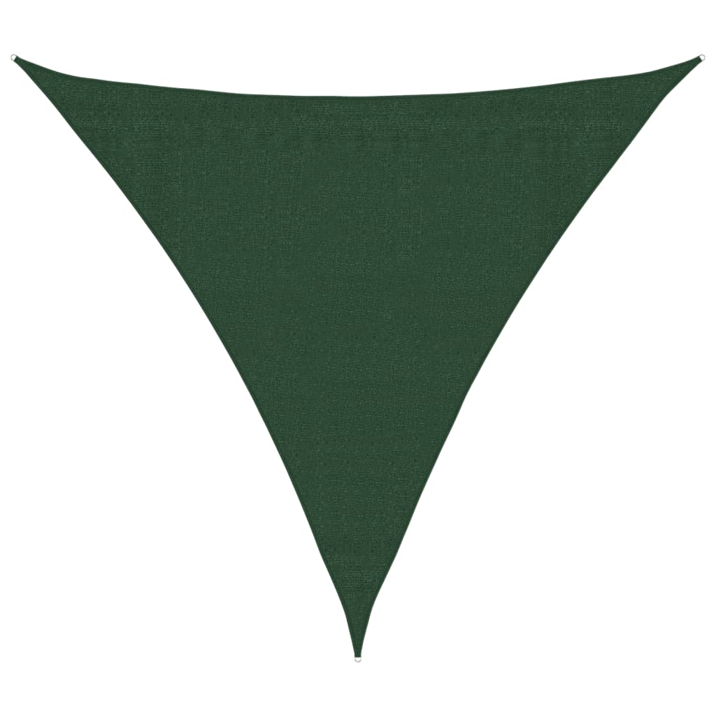 Zonnezeil 160 g/m² 3x3x3 m HDPE donkergroen