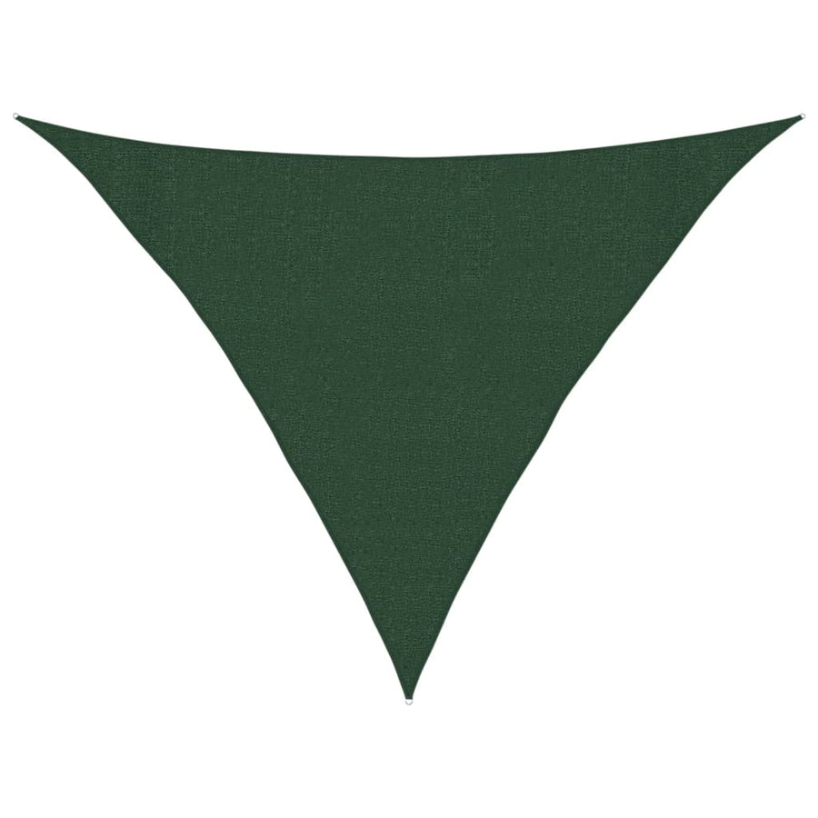 Zonnezeil 160 g/m² 3x3x4,2 m HDPE donkergroen