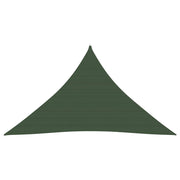 Zonnezeil driehoek 3,5x3,5x4,9 m HDPE donkergroen