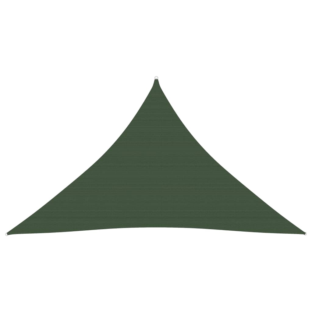 Zonnezeil 160 G/M² 3,5X3,5X4,9 M Hdpe Donkergroen 3.5 x 3.5 x 4.9 m