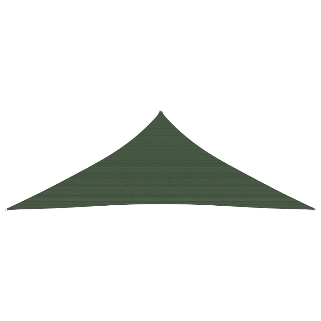 Zonnezeil 160 G/M² 4,5X4,5X4,5 M Hdpe Donkergroen 4.5 x 4.5 x 4.5 m