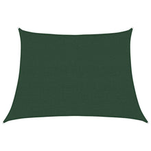 Zonnezeil trapezium 160 g/m² 4/5x3 m HDPE donkergroen