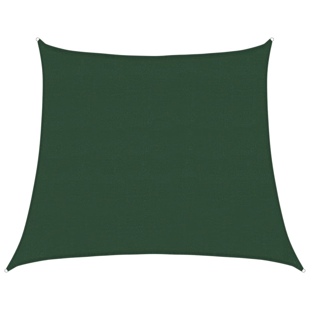 Zonnezeil 160 g/m² 4/5x4 m HDPE donkergroen