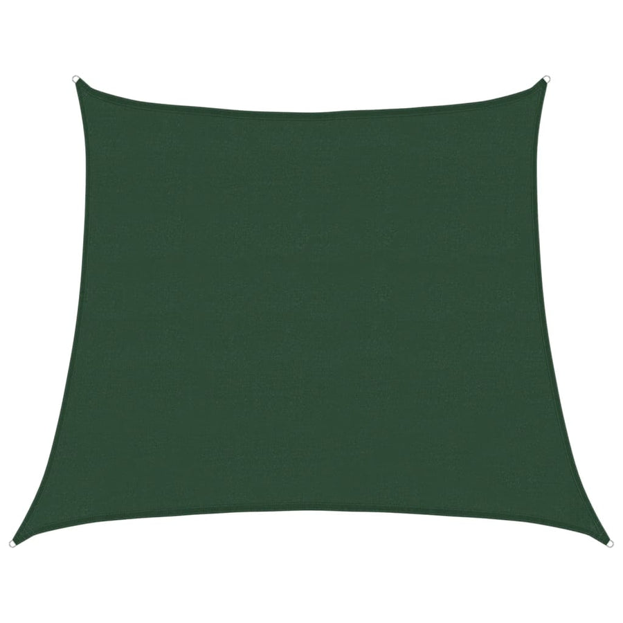 Zonnezeil 160 g/m² 4/5x4 m HDPE donkergroen