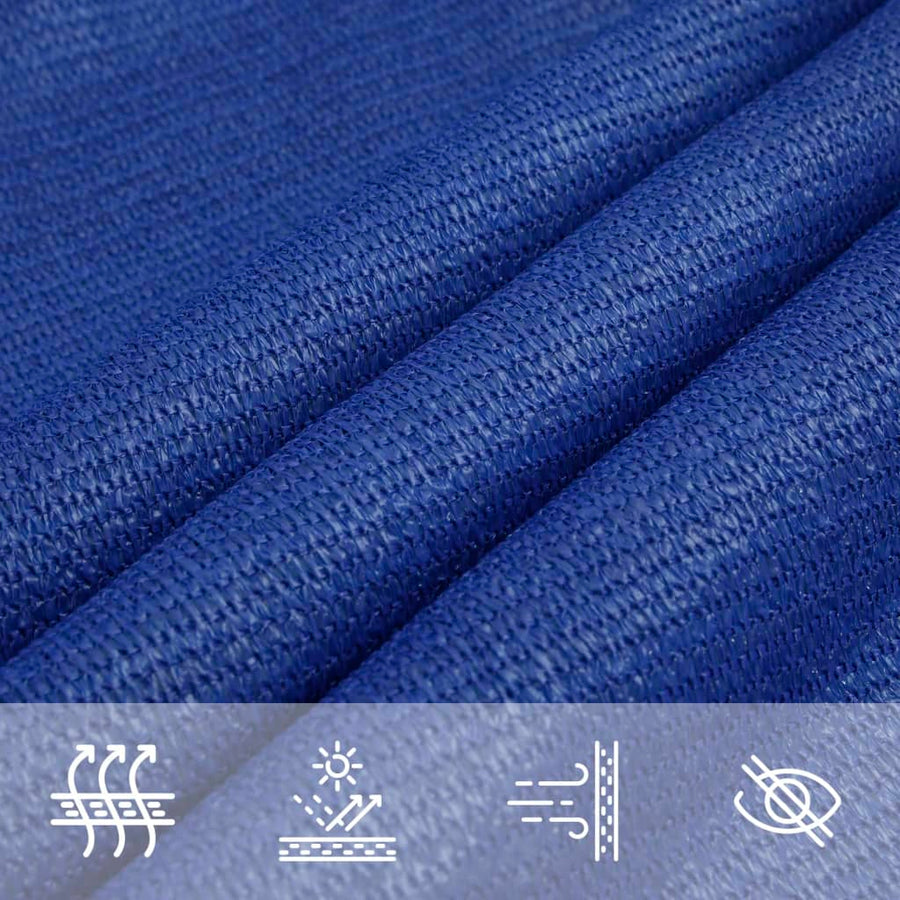 Zonnezeil 160 G/M² Vierkant 3,6X3,6 M Hdpe Blauw 3.6 x 3.6 m