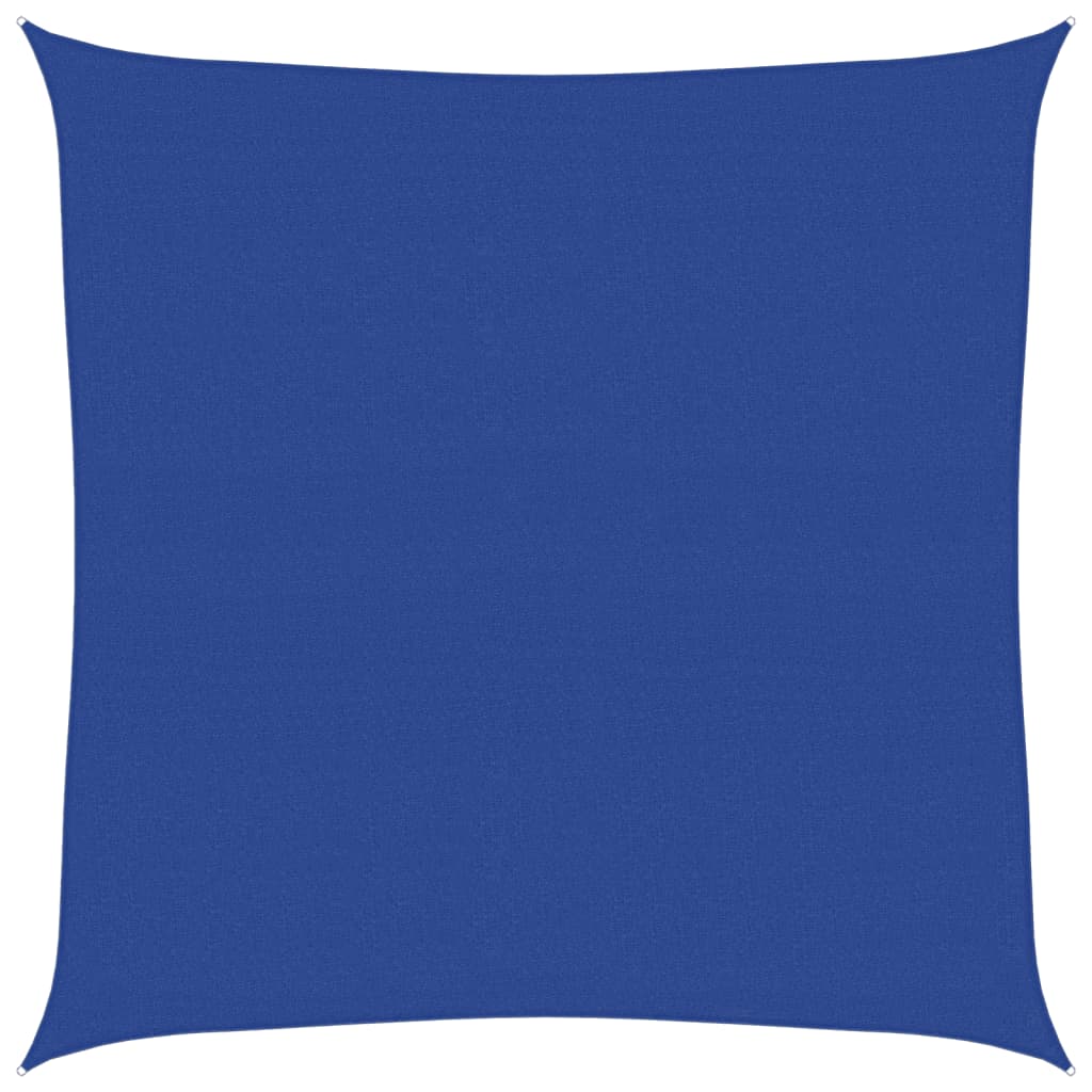 Zonnezeil 160 g/m² vierkant 5x5 m HDPE blauw