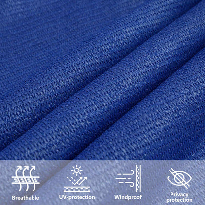 Zonnezeil 160 G/M² Vierkant Hdpe Blauw 6 x 6 m