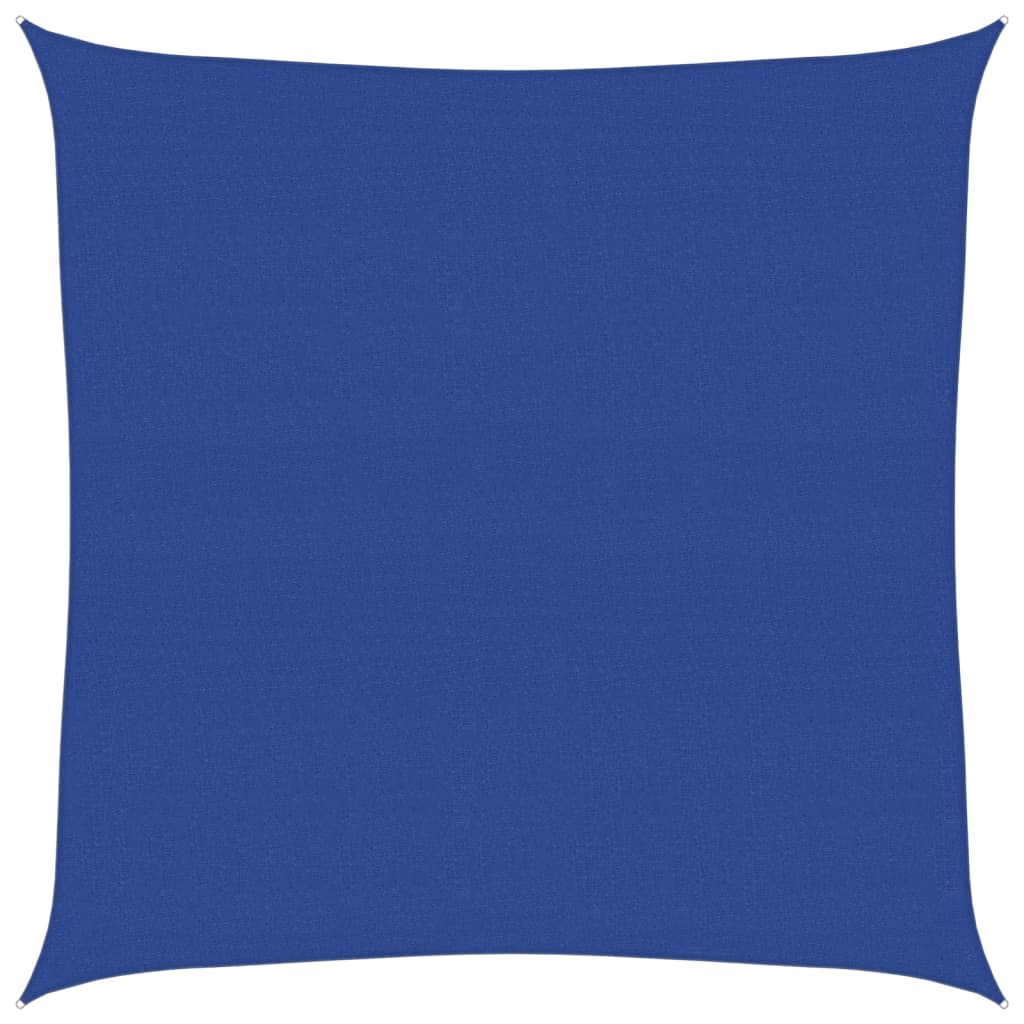 Zonnezeil 160 G/M² Vierkant Hdpe Blauw 7 x 7 m