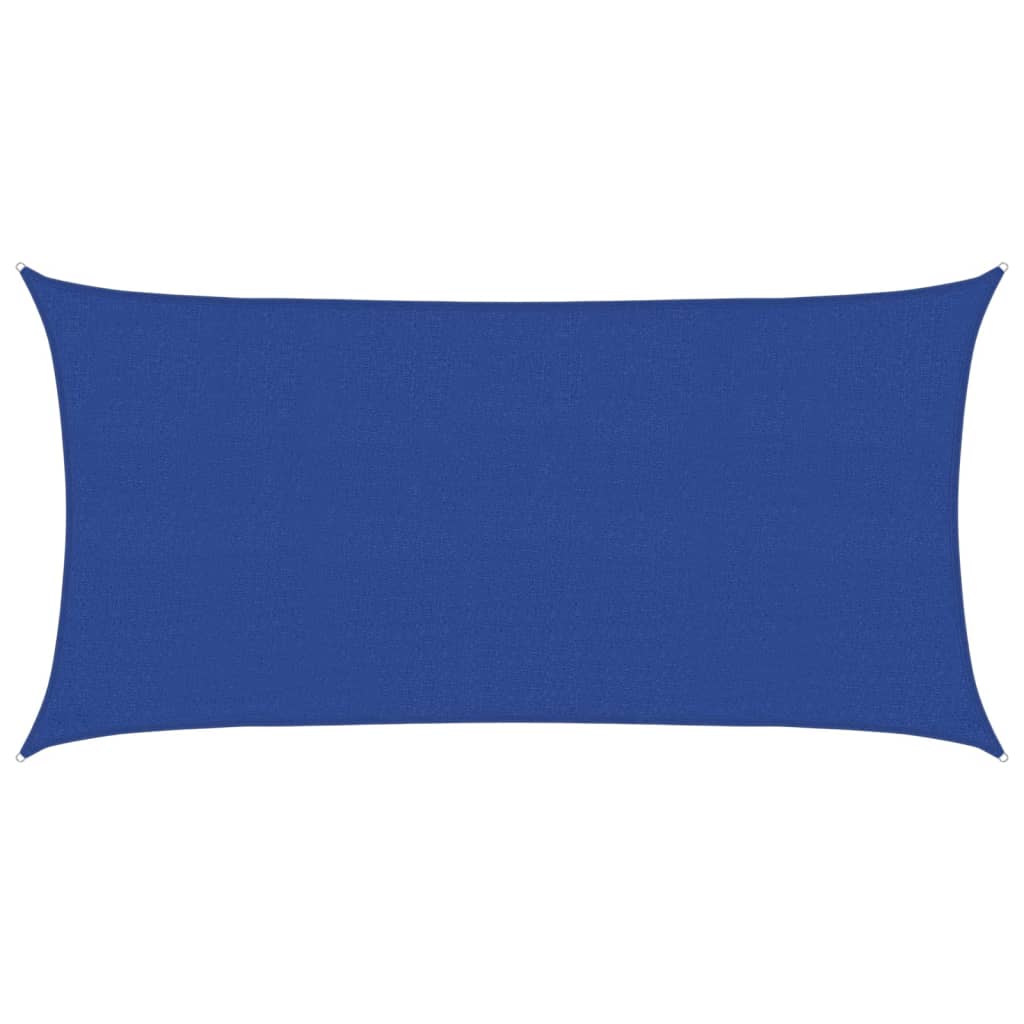 Zonnezeil 160 g/m² 2x3,5 m HDPE blauw