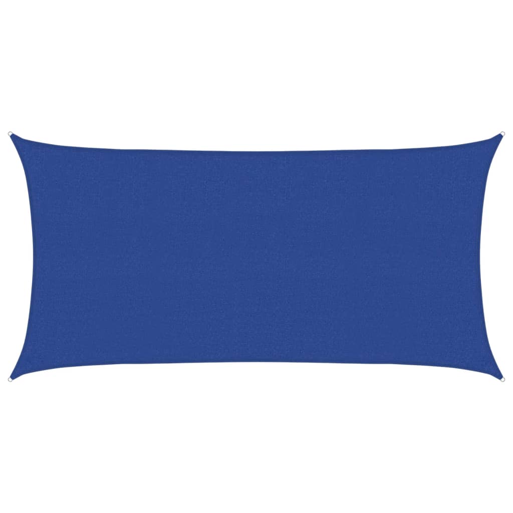 Zonnezeil 160 g/m² 2x4 m HDPE blauw