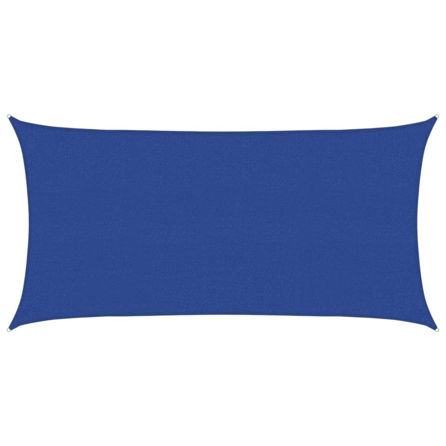 Zonnezeil 160 g/m² 2x4 m HDPE blauw