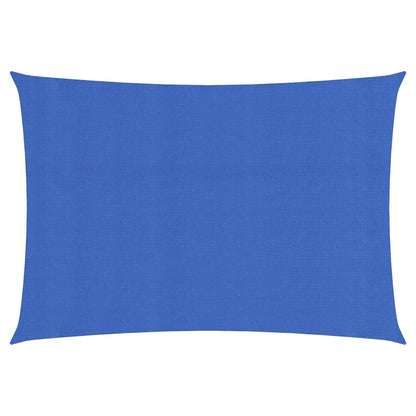 Zonnezeil rechthoekig 160 g/m² 2,5x5 m HDPE blauw