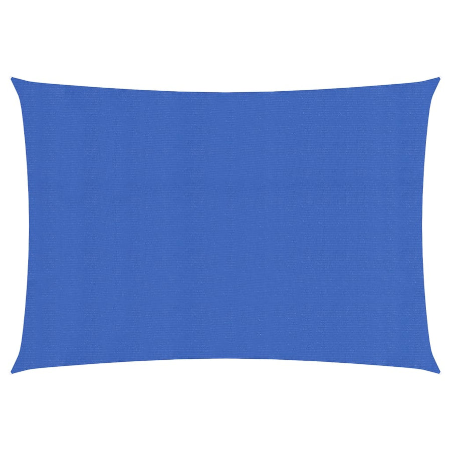 Zonnezeil rechthoekig 160 g/m² 2,5x5 m HDPE blauw
