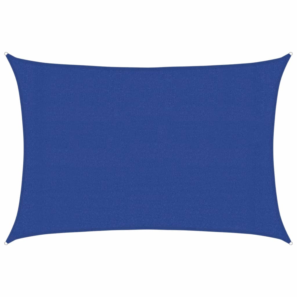 Zonnezeil 160 G/M² Rechthoekig Hdpe Blauw 3 x 4 m