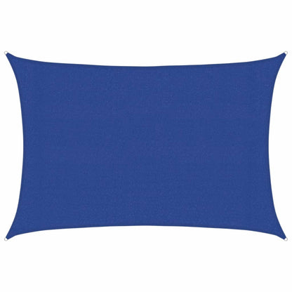 Zonnezeil 160 G/M² Rechthoekig Hdpe Blauw 3 x 4 m