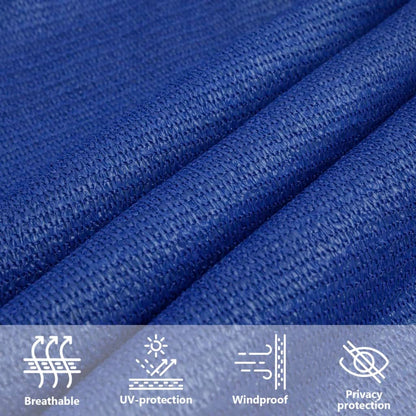 Zonnezeil 160 G/M² Rechthoekig Hdpe Blauw 3 x 4 m