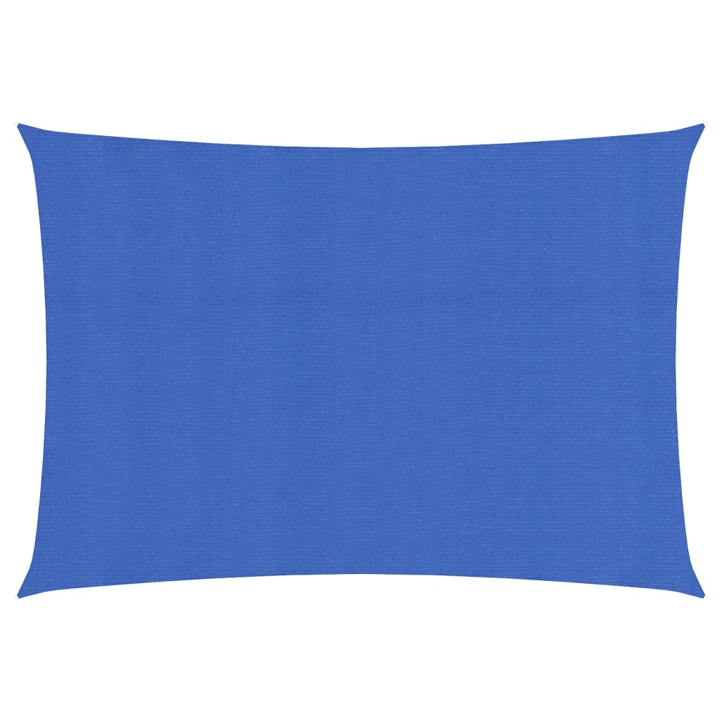 Zonnezeil 160 g/m² rechthoekig 3x4,5 m HDPE blauw