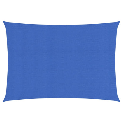 Zonnezeil 160 g/m² rechthoekig 3x5 m HDPE blauw