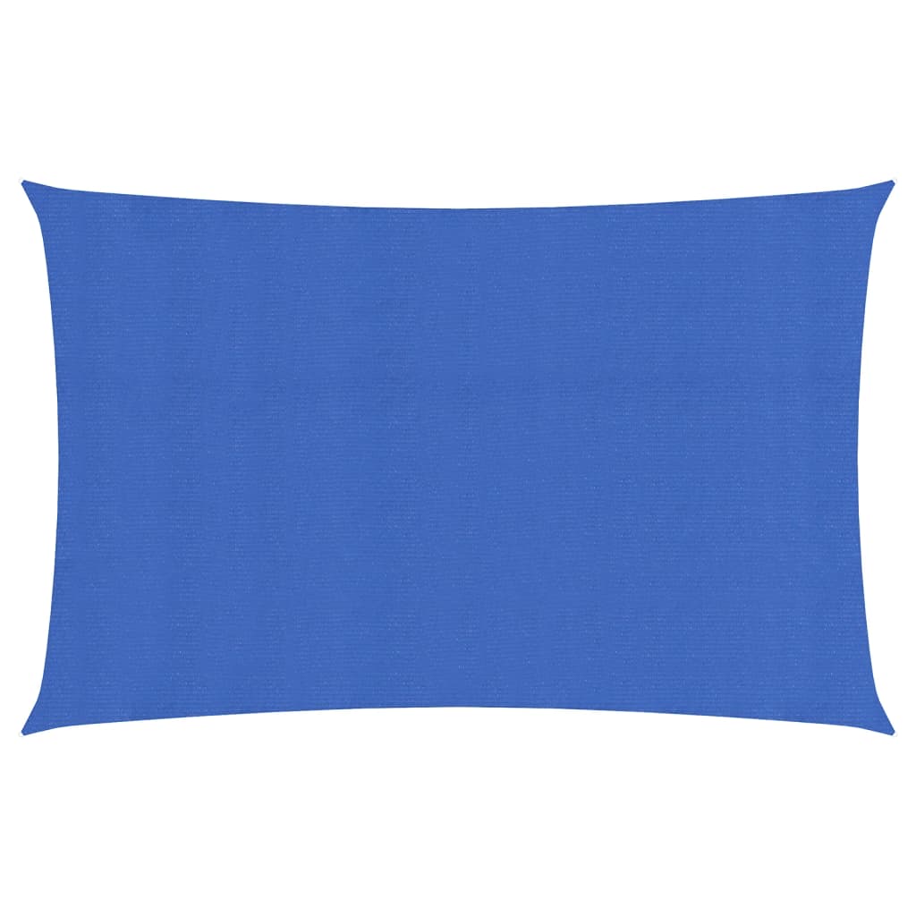 Zonnezeil 160 g/m² rechthoekig 3x6 m HDPE blauw