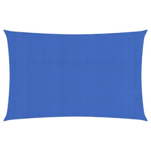 Zonnezeil 160 g/m² rechthoekig 3x6 m HDPE blauw
