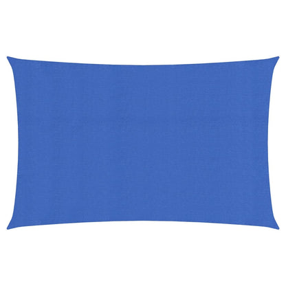 Zonnezeil 160 g/m² rechthoekig 3x6 m HDPE blauw