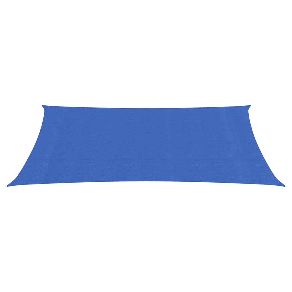 Zonnezeil 160 g/m² rechthoekig 3x6 m HDPE blauw