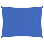 Zonnezeil rechthoekig 3,5x4,5 m HDPE blauw
