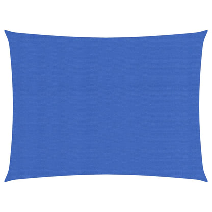 Zonnezeil 160 g/m² rechthoekig 3,5x4,5 m HDPE blauw