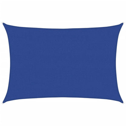 Zonnezeil 160 g/m² rechthoekig 4x5 m HDPE blauw
