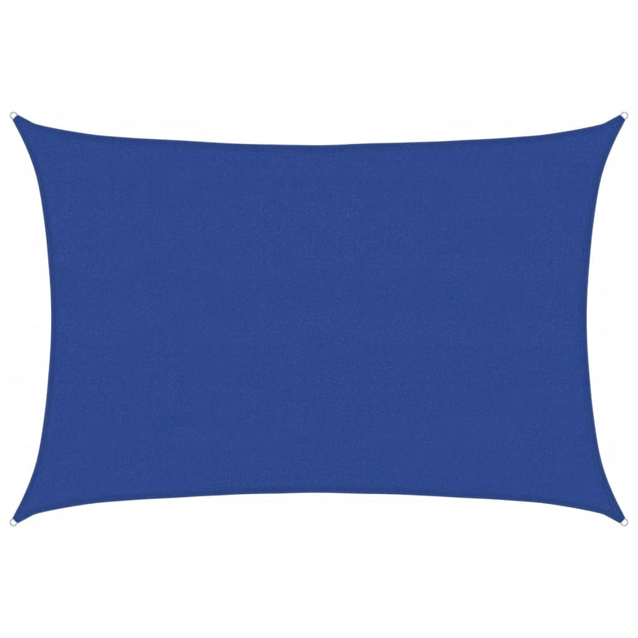 Zonnezeil 160 g/m² rechthoekig 4x5 m HDPE blauw