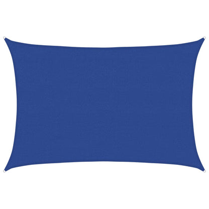 Zonnezeil 160 g/m² rechthoekig 4x6 m HDPE blauw
