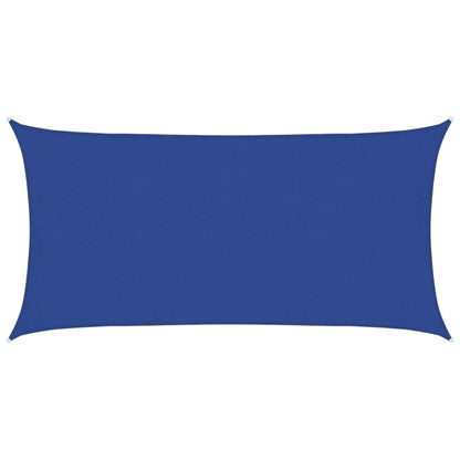 Zonnezeil 160 g/m² rechthoekig 4x7 m HDPE blauw