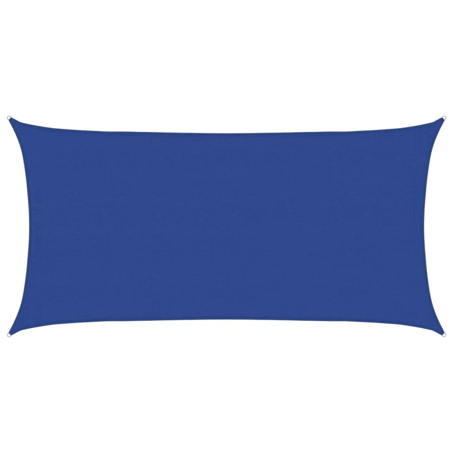 Zonnezeil 160 g/m² rechthoekig 4x7 m HDPE blauw