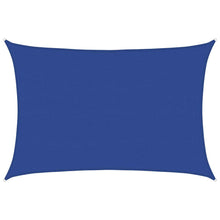 Zonnezeil 160 g/m² rechthoekig 5x6 m HDPE blauw