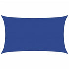 Sun shade sail 160 g/m² rectangular 5x8 m HDPE blue