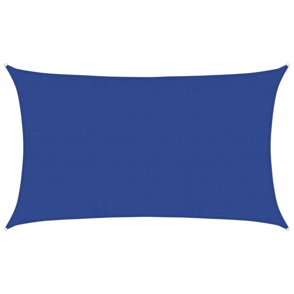 Zonnezeil 160 G/M² Rechthoekig Hdpe Blauw 5 x 8 m