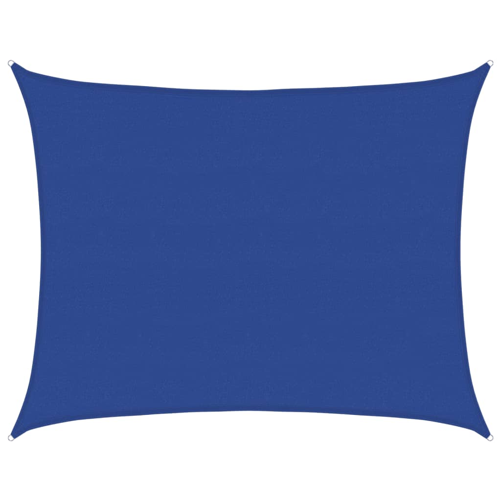 Zonnezeil 160 G/M² Rechthoekig Hdpe Blauw 6 x 7 m