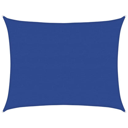 Zonnezeil 160 G/M² Rechthoekig Hdpe Blauw 6 x 7 m